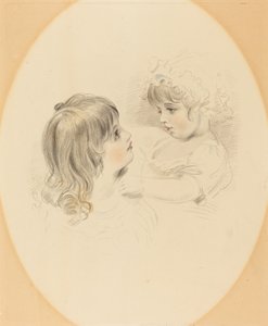 Két gyermek alkotó: British 19th Century after George Henry Harlow