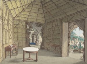 Ebédlő, Villa Barbaja, Nápoly, 1800-1870. alkotó: British Anonymous 19th Century.