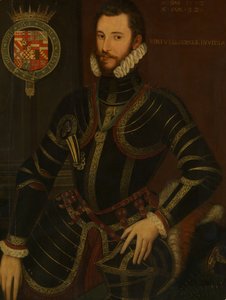 Walter Devereux 1539-1576, Essex első grófjának portréja, 1572-ben. alkotó: British Painter.