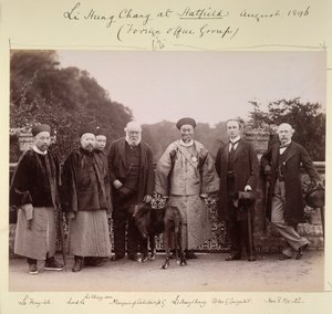 Li Hung Chang a Hatfieldben (Külügyi Hivatal csoport), 1896. augusztus (f/w fotó) alkotó: British Photographer