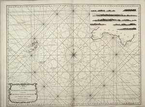 A La Manche csatorna bejáratának térképe, amely tartalmazza Cornwall és a Scilly-szigetek nyugati partvidékét, az összes beméréssel együtt alkotó: British School