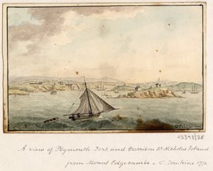 Vázlatsorozat, nézetek Nagy-Britanniában, a kontinensen és Amerikában 1772-1778 (akvarell) alkotó: British School