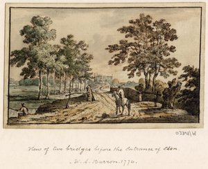 Vázlatsorozat, nézetek Nagy-Britanniában, a kontinensen és Amerikában 1772-1778 (akvarell) alkotó: British School