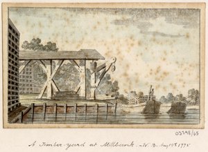 Vázlatsorozat, nézetek Nagy-Britanniában, a kontinensen és Amerikában 1772-1778 (akvarell) alkotó: British School
