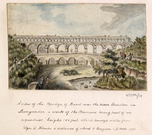 Vázlatsorozat, nézetek Nagy-Britanniában, a kontinensen és Amerikában 1772-1778 (akvarell) alkotó: British School