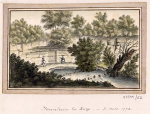 Vázlatsorozat, nézetek Nagy-Britanniában, a kontinensen és Amerikában 1772-1778 (akvarell) alkotó: British School