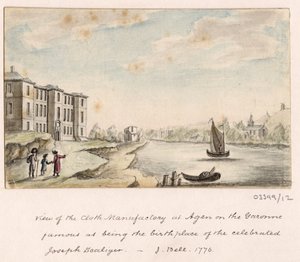 Vázlatsorozat, nézetek Nagy-Britanniában, a kontinensen és Amerikában 1772-1778 (akvarell) alkotó: British School