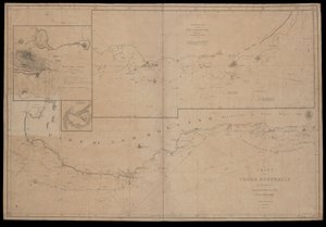 Terra Australis térképe, készítette M Flinders, Őfelsége "Investigator" nevű hajójának parancsnoka. Déli part I. lap 1801 alkotó: British School