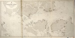 Kínai-tenger SINGAPORE STRAIT JW Reed személyzeti parancsnok TH Tizard hadnagy TH Tizard... A HMS Rifleman tisztjeinek közreműködésével 1865-69 alkotó: British School