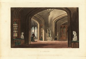 Tervezés egy gótikus stílusú könyvtárhoz, Regency Era