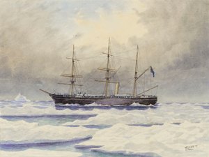 HMS "Discovery" az Északi-sarkvidéken alkotó: British School
