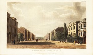 Langham Place és Portland Place, a Regent Street (A4201 Road) északi folytatása, London alkotó: British School
