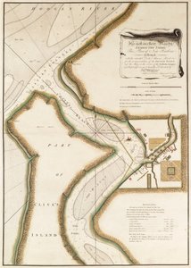 A Hoogly folyó térképe, 1777 körül (metszet) alkotó: British School