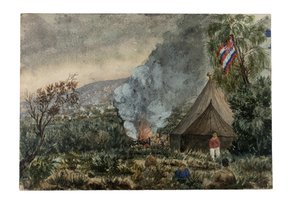 Mauna Kea vulkán, Hawaii, 1859. március (akvarell papíron) alkotó: British School