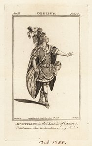 Thomas Sheridan úr Oidipusz karakterében John Dryden Oidipuszában, a Covent Garden Színházban alkotó: British School