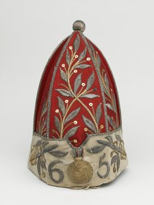Tiszti gránátos sapka, 65. gyalogezred, 1758 körül alkotó: British School