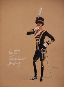 A 3. király saját huszárjai alkotó: British School