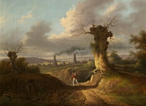 The Old Glass Works, Nailsea, 1810 körül (olaj, vászon) alkotó: British School