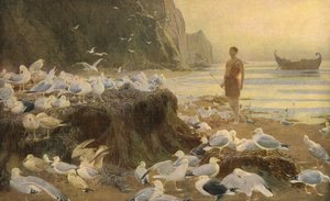 Egy régi világ vándora, 1887, c1930. alkotó: Briton Riviere