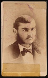 Moses McCure Strong portréja 1810-1894, 1876. alkotó: Broich and Kremer