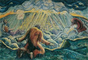 Válás és elmúlás, 1920 körül (olaj, vászon)