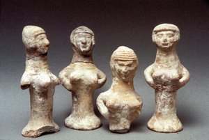 Asera figurái, kánaáni, ie 999-600 (agyag)