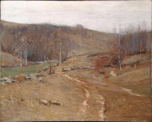 Novemberi hegyoldalak (olaj, vászon)