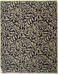 Gyümölcsök és lombozat, Warner & Ramin, 1875 körül (szőtt selyemszövet)