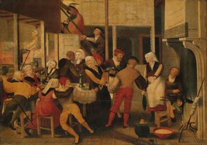 Buli egy bordélyházban, 1540 körül (olaj, panel)