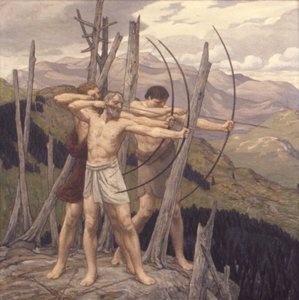 Az íjászok, 1917. alkotó: Bryson Burroughs
