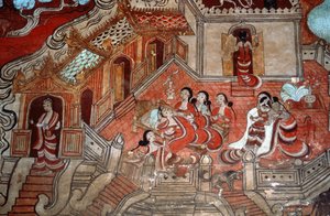 Jelenetek egy bodhiszattva életéből, 1776 (falfestmény) alkotó: Burmese School