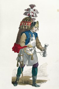 Kókusz eladó 1774-ben (színes metszet)