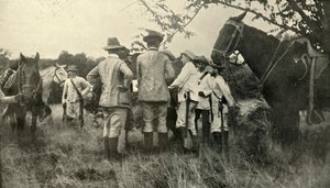 Lawton tábornok tanul a kubai tisztektől... június 30., spanyol-amerikai háború, 1898, 1899. alkotó: Burr McIntosh