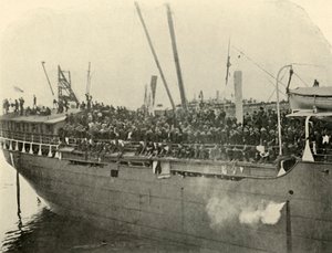Matteawan dokkoló, június 9-i délután, spanyol-amerikai háború, 1898, 1899. alkotó: Burr McIntosh