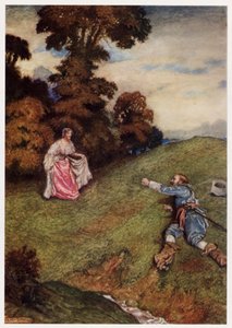 "Mert se állni, se menni nem tudott, / de mint a nyomorék zuhant" (szín litho)