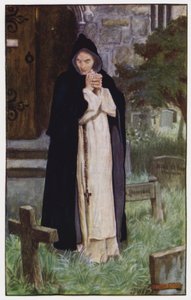 Illusztráció a kolostorhoz és a kandallóhoz, Charles Reade (színes litó)