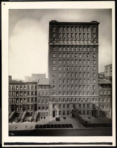 Hotel La Salle, 30 East 60th Street, New York, 1920 (ezüst zselatin nyomat) alkotó: Byron Company