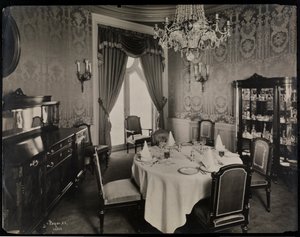 Privát étkező a Hotel Knickerbockerben, 1906 (ezüst zselatin nyomat)