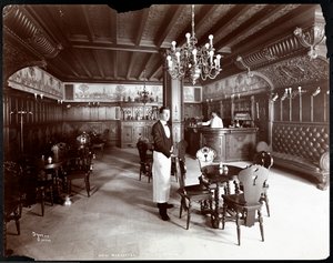 A holland szoba a Hotel Manhattanben, 1902 (ezüst zselatin nyomat)