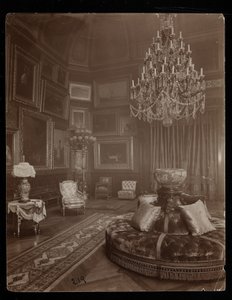 A Mrs. William Astor rezidencia, 5th Avenue und 34th Street, New York, 1894 (ezüst zselatin nyomat) alkotó: Byron Company