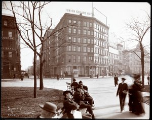 A Union Square Hotel a Union Square East és a 15th Street-en, New York, 1905 (ezüst zselatin nyomat)