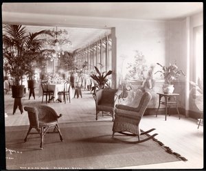 A Vendome Hotel tetőtéri étkezője, 1903 (ezüst zselatin nyomat) alkotó: Byron Company