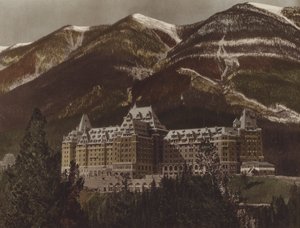 Banff Springs Hotel (színes fotó)