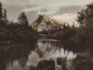 Mount Rundle, Banff, Alt 9665 Feet (színes fotó)