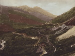 The Spiral Tunnels, Field Hill, British Columbia (színes fotó)