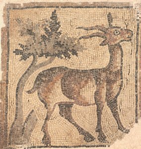 Kos egy fa mellett, 400-as évek alkotó: Byzantine