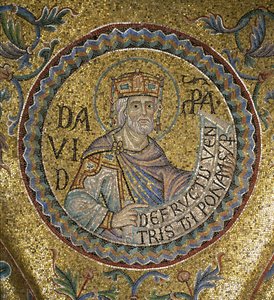 Dávid király belső mozaikok részlete a Szent Márk-bazilikában, 13. század alkotó: Byzantine Byzantine