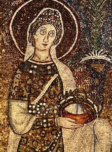 Szűz mártír (mozaik) (lásd még: 58073) alkotó: Byzantine School