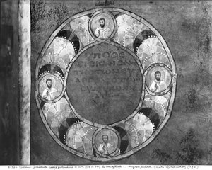 Ms EAB 664 A négy evangélista a Codex Purpureusból alkotó: Byzantine School