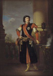 Rzewuski gróf, lengyel dániai nagykövet portréja alkotó: C.A. Lorentzen